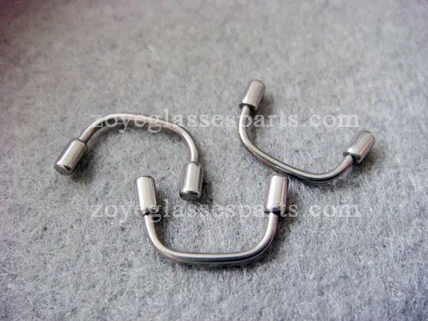 

titanium memory bridge for eyewear, titanium flexible memory bridge for sunglasses eyeglass bridge replacement TB-397