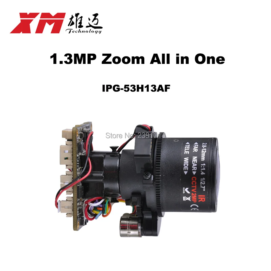  HD 1. 3MP (960P) auto focus 2.8 ~ 12mm X4 Zoom 1/3 "CMOS AR0130 + Hi3518C PTZ IP camera module board Support RS485 interface 