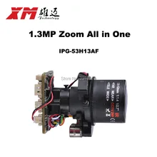 HD 1. 3MP (960P) auto focus 2.8 ~ 12mm X4 Zoom 1/3 “CMOS AR0130 + Hi3518C PTZ IP camera module board Support RS485 interface