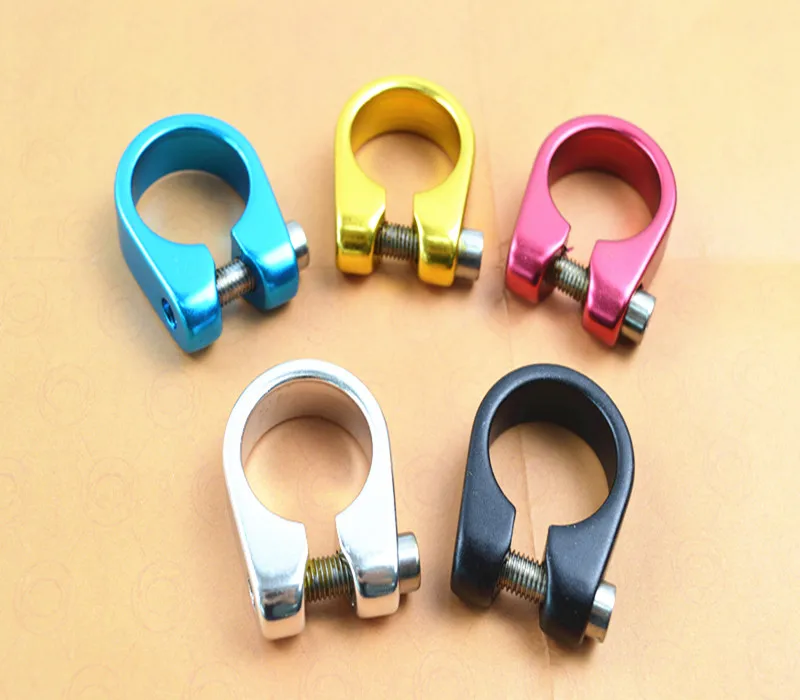 Free Shipping Aluminum Mountain Road lock bike Seat Post Clamp Quick Release Bicycle Saddle