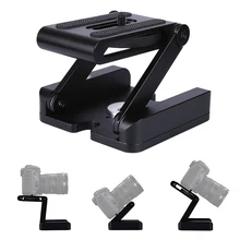 Trépied professionnel pliable de Type Z, Kit tête inclinée, tête de boule panoramique, Compatible avec caméscope de bureau