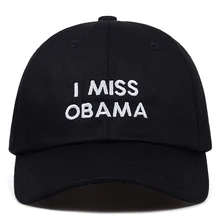 Новинка, шапки с надписью «I MISS OBAMA dad» для женщин и мужчин, хлопковая бейсболка, высокое качество, унисекс, модные шапки для папы, bone garros