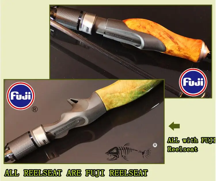 Vara de Pesca Raiz de Madeira Vara de Isca de Carbono Fiação 2 Seção ml - mh Potência Mão Im8 Vara 1.98 m 2.1 2.4m 18 1.98 m, 2.1 m, 2.4m fiação vara