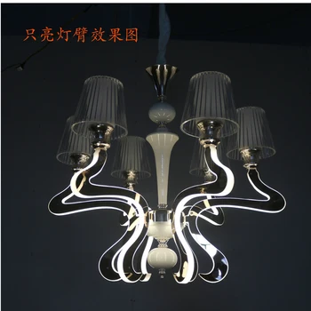 

New Chic chandelier 8 heads 12 heads Restaurant bedroom living room LED 110-220V chandeliers free shipping remote control