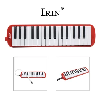 

IRIN RU warehouse Red 32 Keys Melodica Musical Instrument Piano Harmonica For Music Lovers Beginners Gift With Carrying Bag