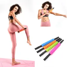 360 градусов силы Фитнес Йога массажный ролик из ЭВА Мышцы Массажер для похудения живота Шестерни палка Портативный терапии W20