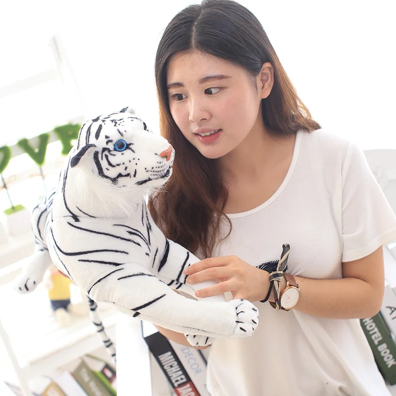 1PC 30-90CM High Quality Giant White Tiger Stuffed Toy Baby Lovely Big Size Tiger Plush Doll Soft Pillow Children Christmas Gift 1PC 30-90CM High Quality Giant White Tiger Stuffed Toy Baby Lovely Big Size Tiger Plush Doll Soft Pillow Children Christmas Gift
