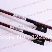 Один Скрипки лук углеродного Волокно Круглый Придерживайтесь Ebony Лягушка Пернамбуку кожи 4/4 R#7