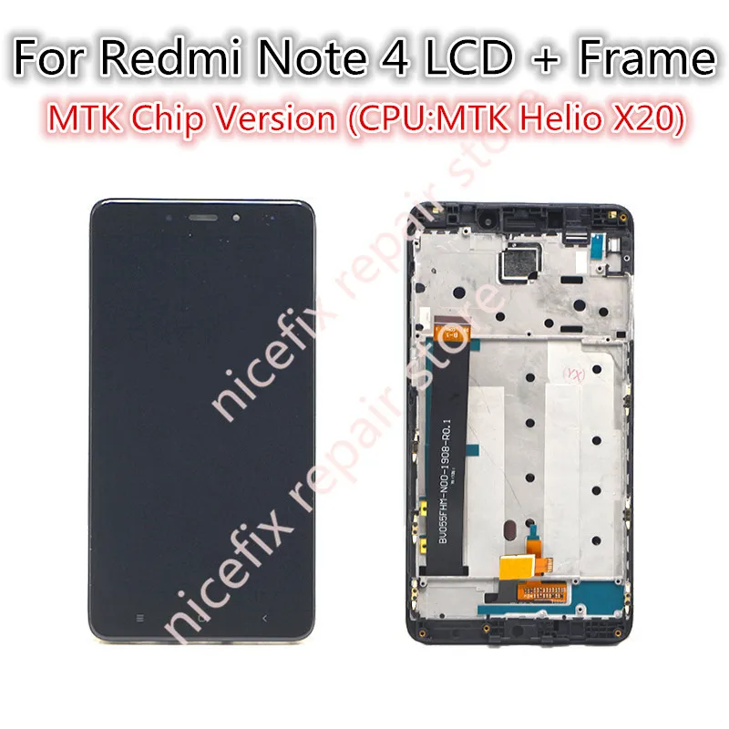 

Black Gold White For Xiaomi Redmi Note 4 LCD Display and Touch Screen With Frame 5.5Inch Tested Xiaomi Redmi Note 4 +Tools