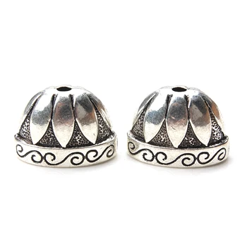 

5pcs/lot 20*14mm Flower Bead Caps Antique Silver Color Jewelry Making Accessories Handmade Necklace & Bracelet Findings