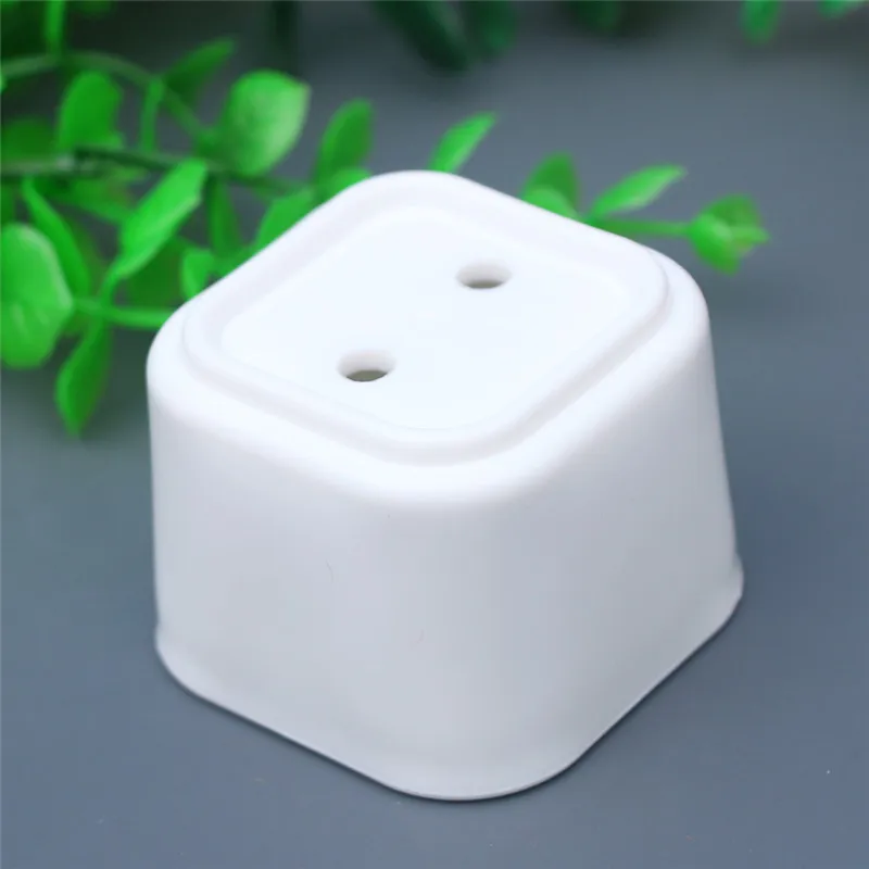 

Home Office Desk Decorative Flower Pot Succulent Plant Fleshy Flower Square Box Container Garden Planter Free Shipping