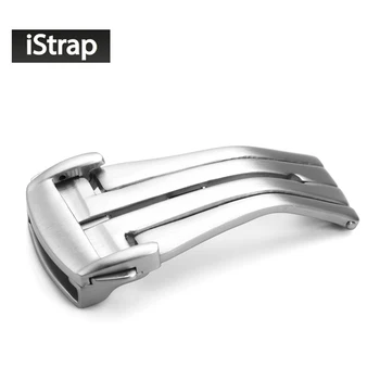 

18mm 20mm Silver 316L Stainless Steel Brushed Deployment Watch Buckle Folding Clasp For Omega Watch Strap Band Buckle