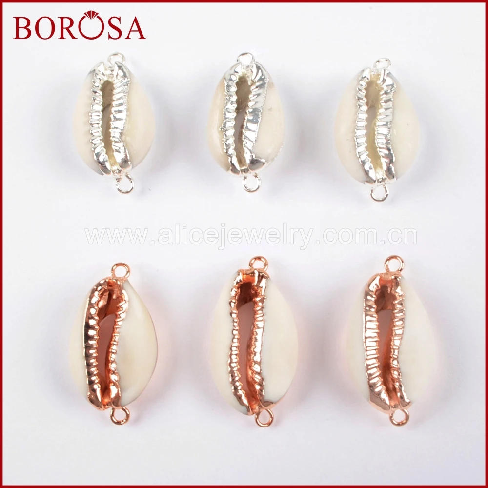 BOROSA 10 шт. розовое золото искусственная бриллиант двойная для ожерелья друза