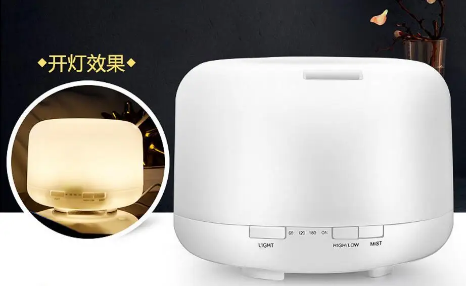 Wholesale 500ML Warm white LED Aromatherapy diffuser