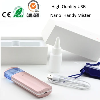 

Mini Face Eye Beauty Care Nano Hydrating Skin Moisturizing USB Rechargeable Nano Mister Facial Steamer For Eyelash Extension