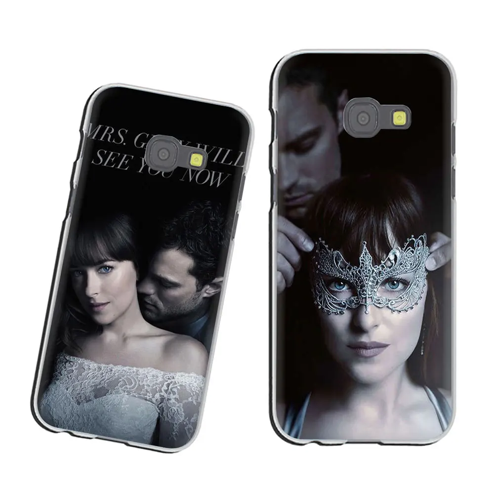 Жесткий серый чехол для телефона Fifty Shades 2015 2016 Galaxy J7 J6 J5 J3 J2 J1 полузавернутый Samsung J