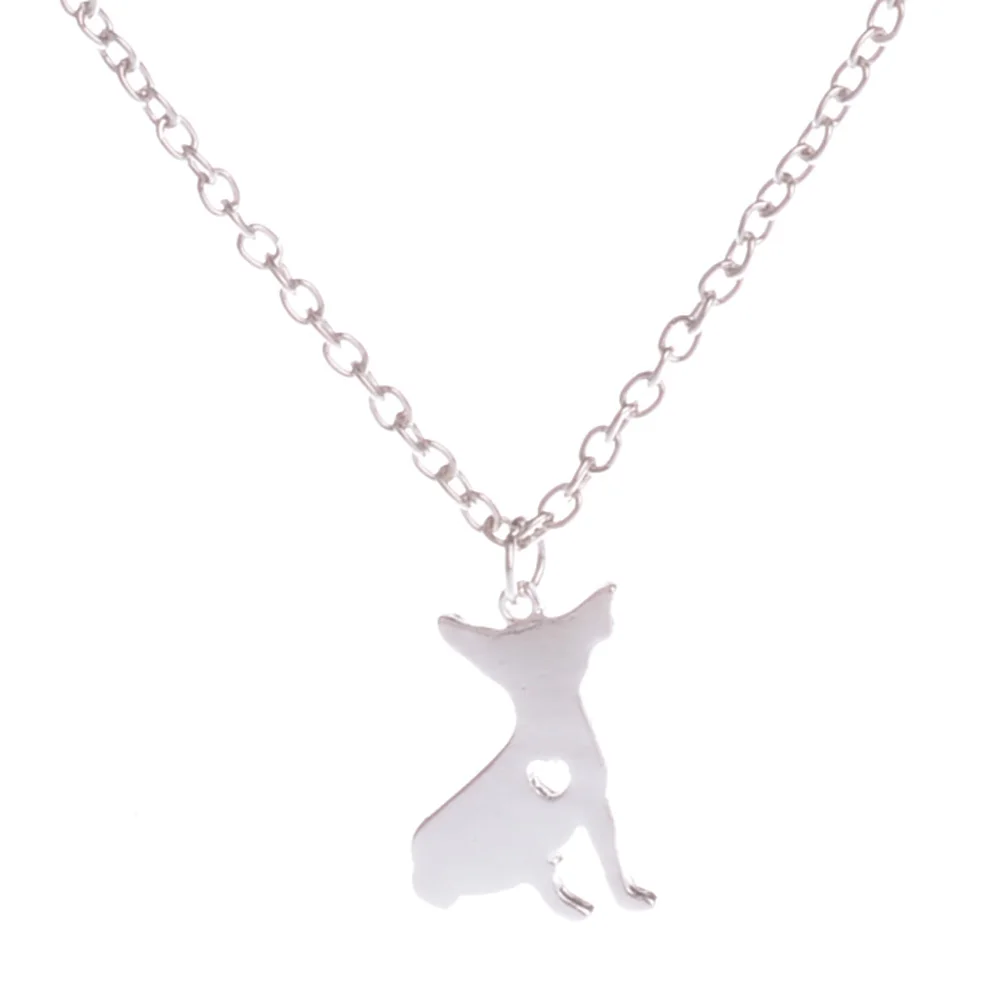 Chihuahua Dog French Bulldog Bull Terrier Soviet Hunting Wolf Dogs Dachshund Border Gold Silver Plated Pendant Necklace Xmas Chihuahua Dog French Bulldog Bull Terrier Soviet Hunting Wolf Dogs Dachshund Border Gold Silver Plated Pendant Necklace Xmas