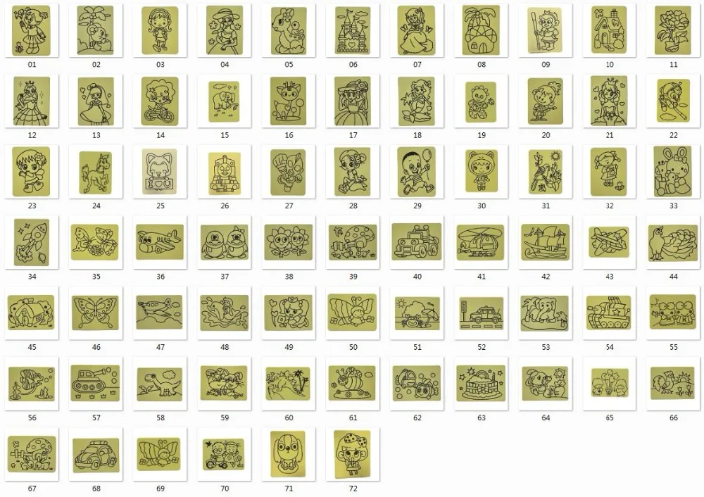 Cartões de Etiqueta para a Arte de Areia Brinquedo do Partido dos Miúdos Frete Grátis Amarelo 1000 Pcs a5 6 de etiqueta para a arte De Areia