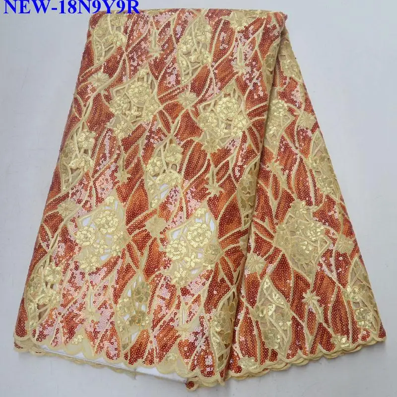2018 Latest Style African High Quality Organza Lace Fabric 2018 Nigeria