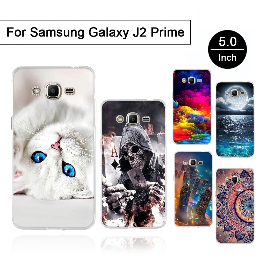 Мягкий силиконовый чехол для Samsung Galaxy J2 Prime G532 G532F задняя крышка телефона Grand Plus с
