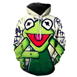 Новые толстовки 3D принт Pepe лягушка джоггеры Топы в стиле хип-хоп Повседневное с длинным рукавом Толстовка с капюшоном Топы Drop доставка