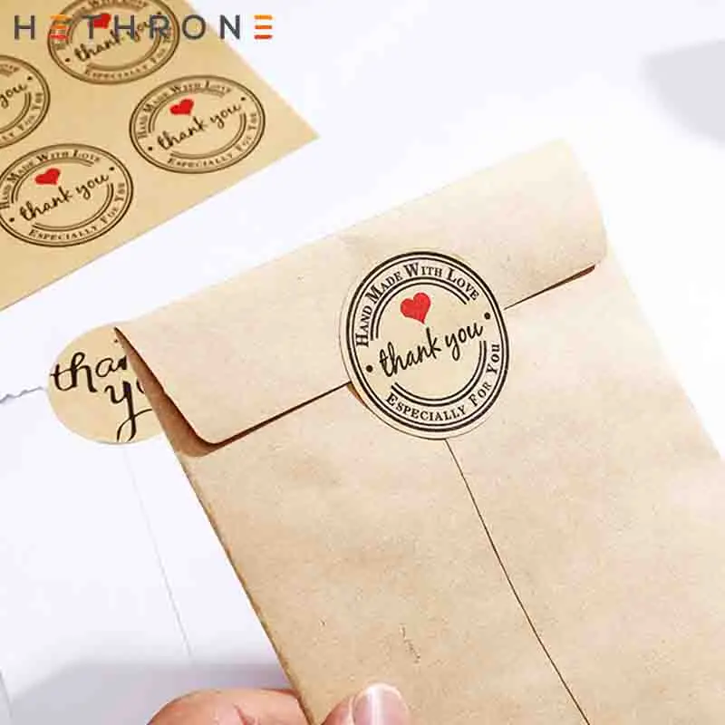 Hethrone Artistic creative English alphabet DIY Sticker Customize Envelope seal Sticker scrapbooking Journal Decorative Sticker