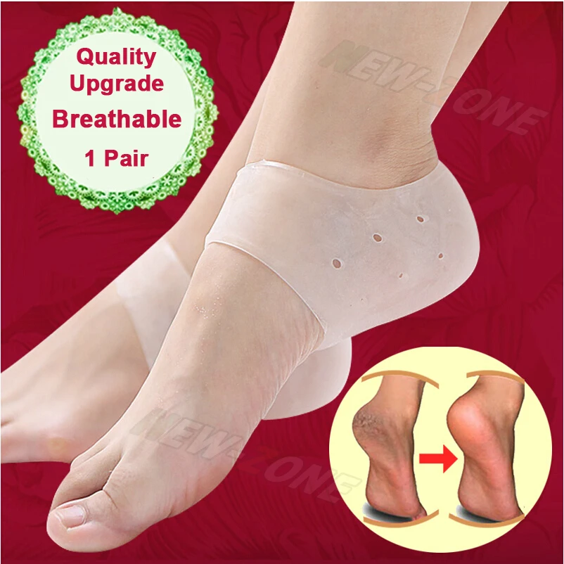 

Quality Upgrade Breathable Gel Heel Socks Craked Heel Protector Anti Slip Foot Heel Problem Repair Feet Care 1 Pair