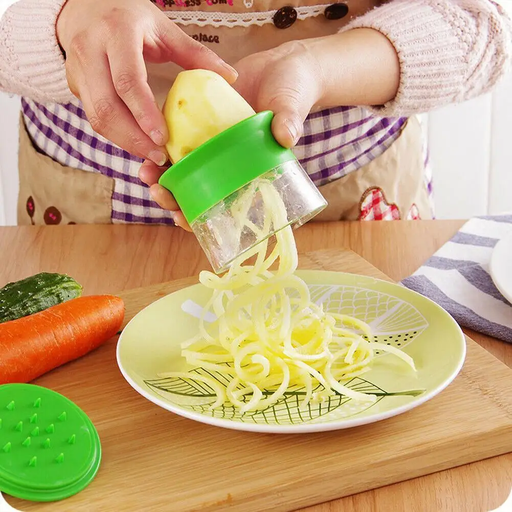 DIY кухня для овощей и фруктов спиральная слайсер Spiralizer терки кухонный инструмент гаджет кабачки Паста Лапша спагетти производитель