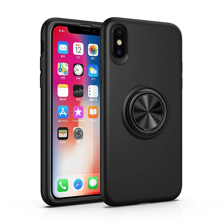 Роскошный металлический телефонный держатель для iPhone XS Max чехол XR мягкий из тпу