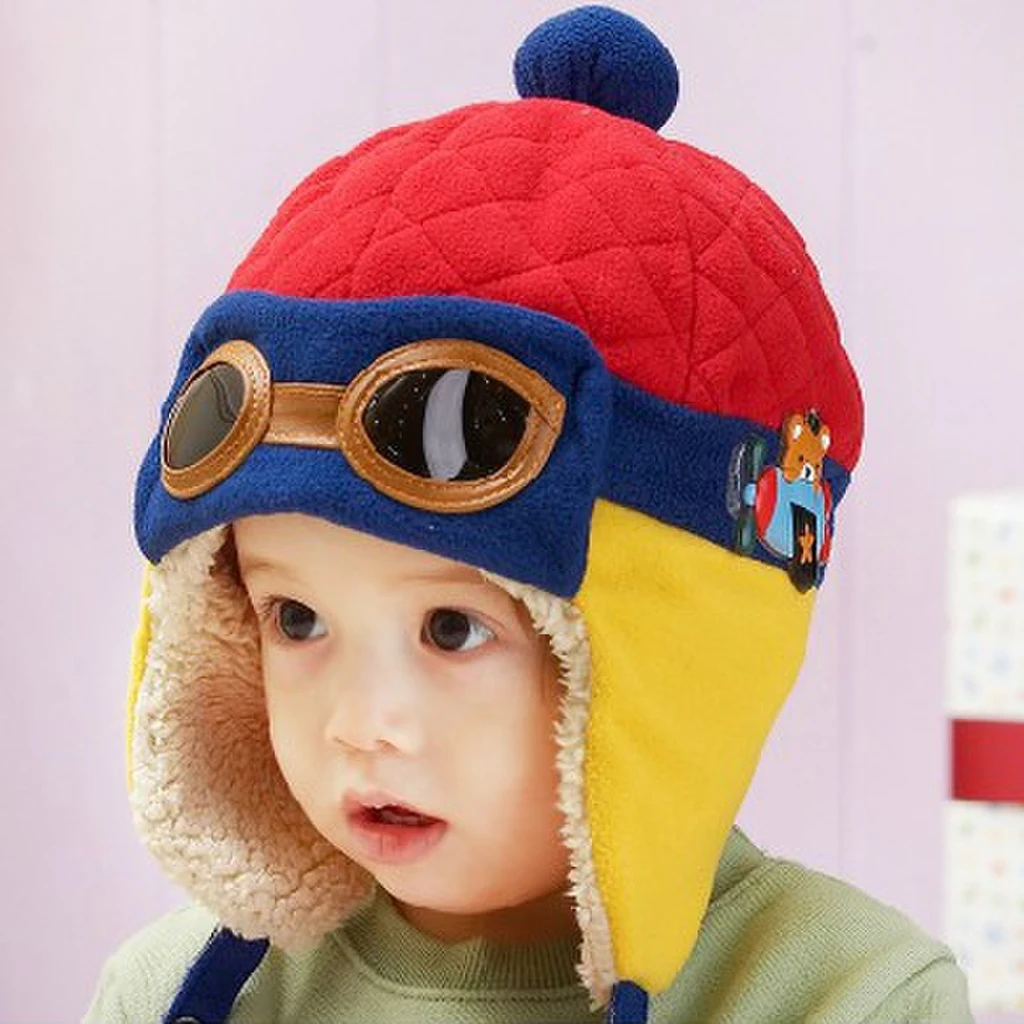 12 Months to 4 Years Baby Winter Hat Cool Boy Girl Kids Aviator Warm Cap Beanie