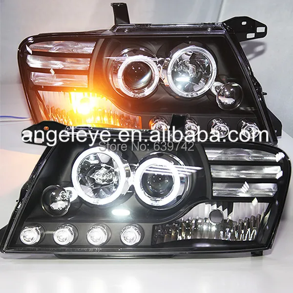 

For Mitsubishi Pajero V73 LED Headlight Angel Eyes 2003 to 2008 LD