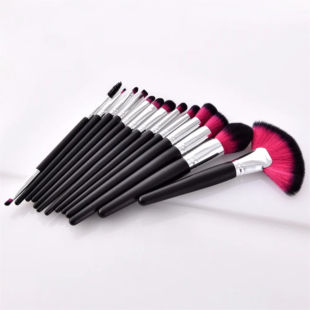 13Pcs Makeup Brush Sets Cosmetic brushes Power Foundation Blush Eye Shadow Blending Fan Brush Make Up Kits Beauty maquiagem (5)