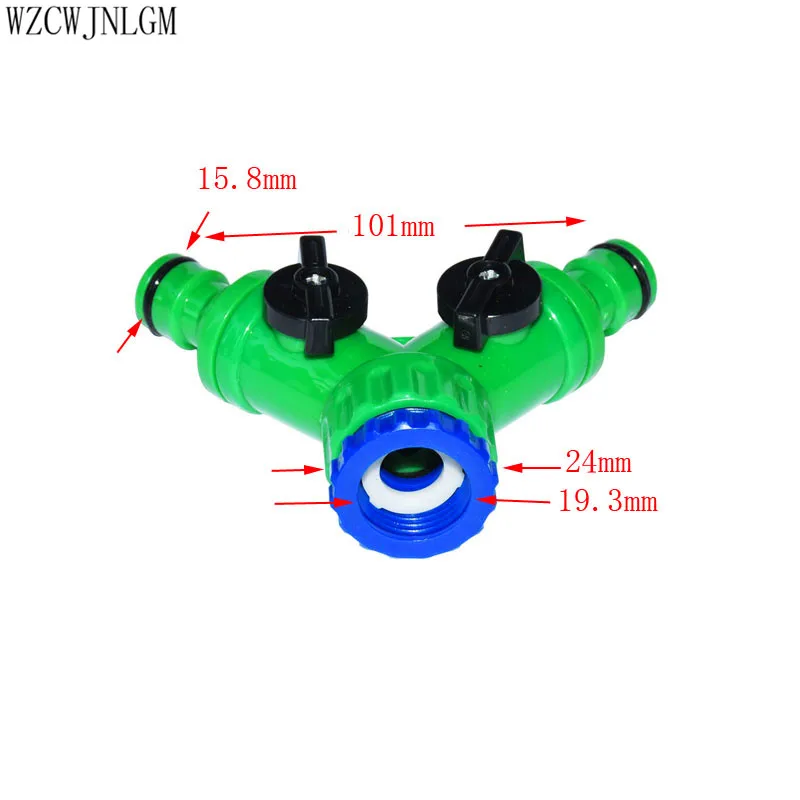 Орошение сада 3/" Женская резьба Y быстрый соединитель орошение сада полив Регулируемый Сплит краны адаптер клапаны 1 шт