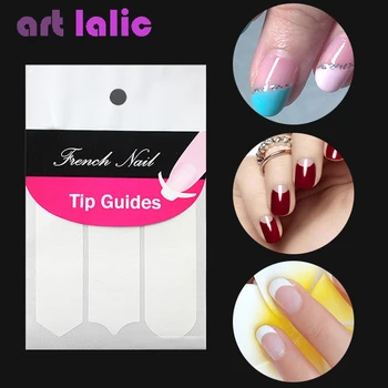 

1 Sheet Nail Sticker DIY French Tips Guide Manicure Nail Art Decorations Form Fringe Guides Nail Decals