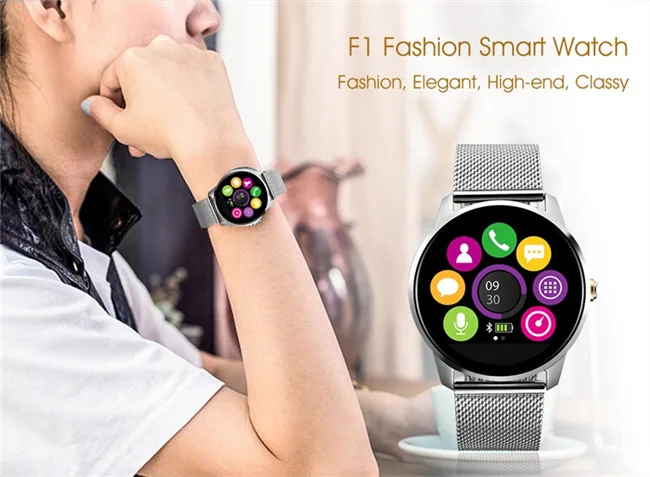 Bluetooth Montre Smart Watch 1.22 pouce IPS HD Support Daffichage Surveillance de la Fréquence Cardiaque Message Push pour IOS Android Bluetooth Montre Smart Watch 1.22 pouce IPS HD Support Daffichage Surveillance de la Fréquence Cardiaque Message Push pour IOS Android