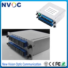 1x16 Высокое качество LGX коробка кассета карты вставки PLC сплиттер с SC/UPC, 1*16 16 портов волоконно-оптический PLC сплиттер