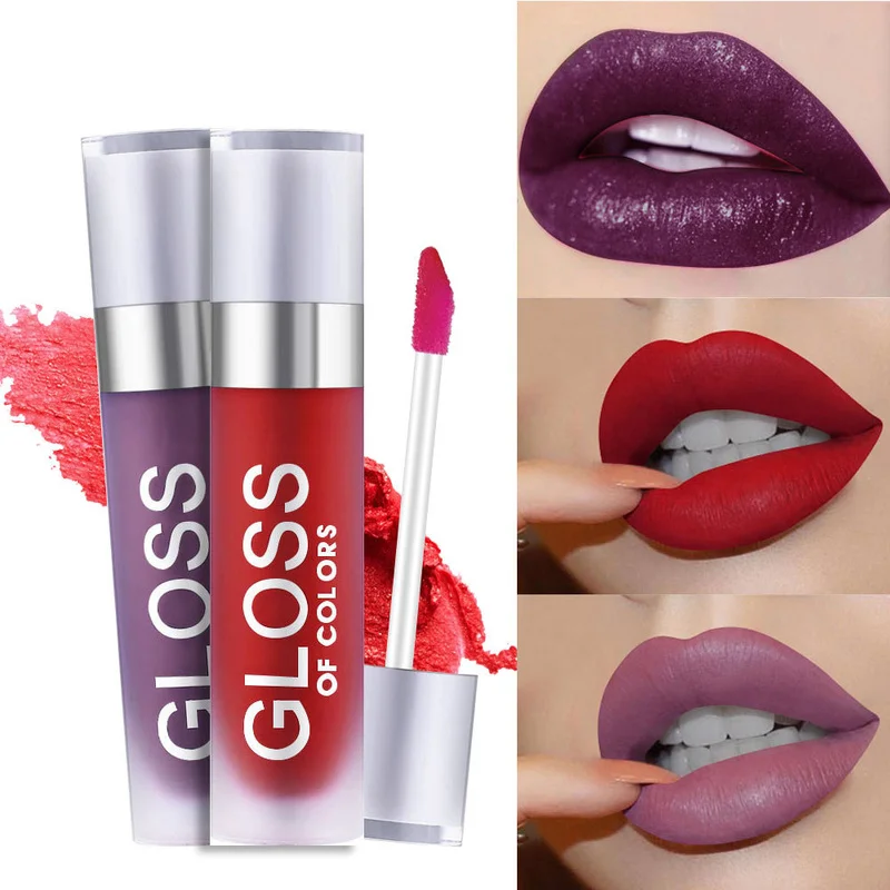 15 Glitter Colors Lip Gloss Waterproof Long Lasting Moisturizing Non-marking Bite Lip Makeup Lipstick Water Non-stick Cup TSLM1