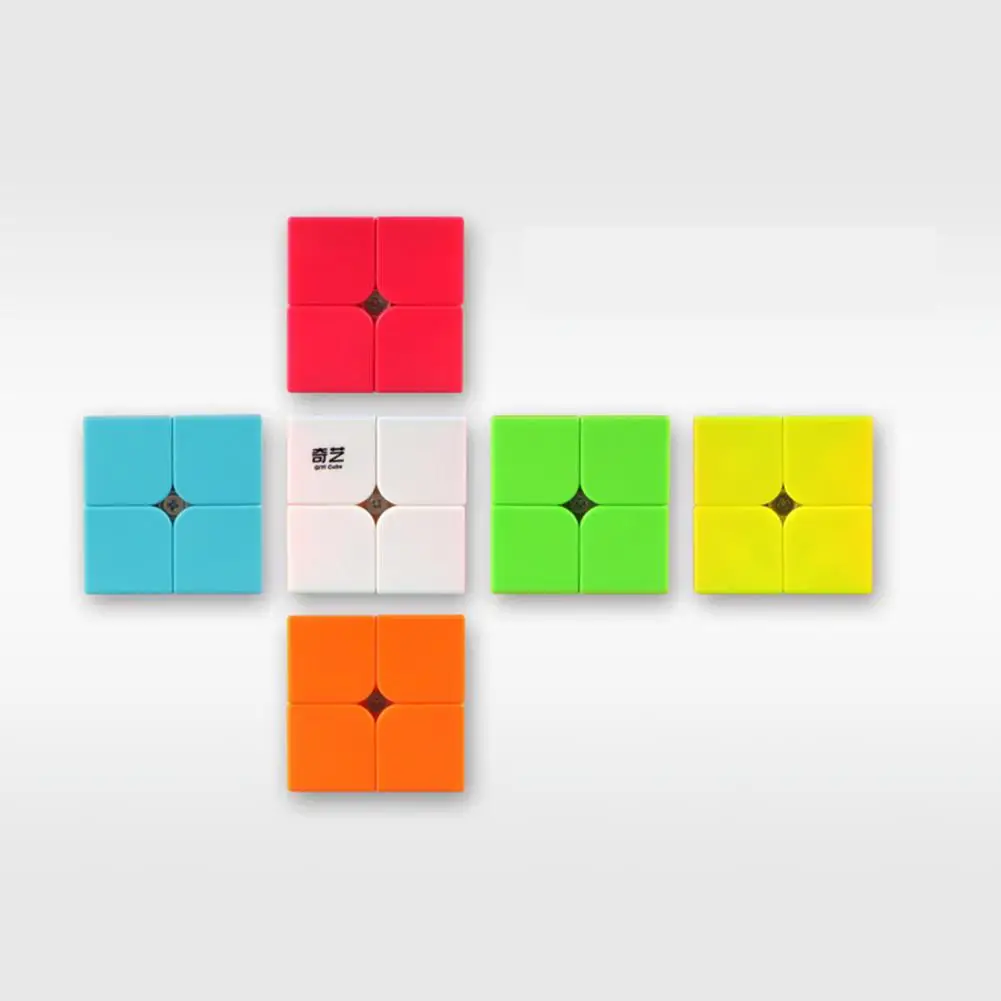 

RCtown 2x2 Pocket Cube Intelligence Toys Brain Teaser Puzzle Stickerless Magic Cubes for Beginners zk25