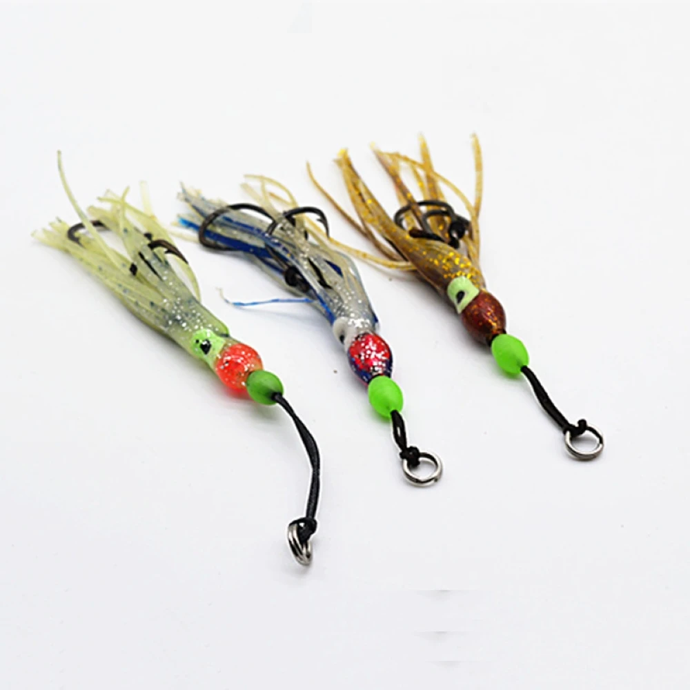 1pcs Jig Hook with soft rubber bait fishing tackle High Carbon Steel