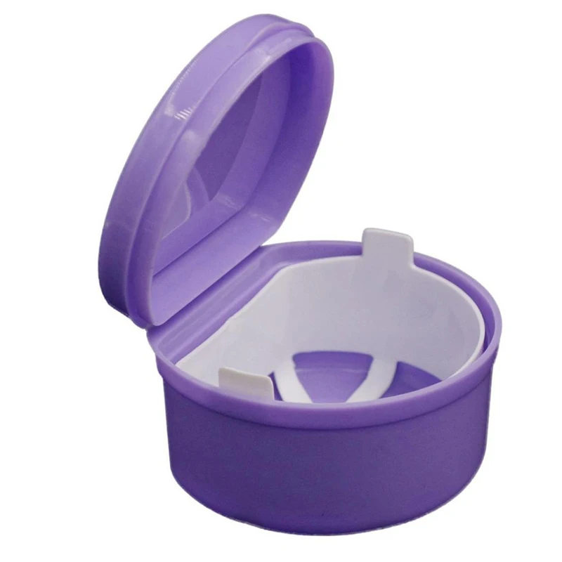 

Denture Bath Box Case Dental False Teeth Storage Box with Hanging Net Container Plastic Tray Artificial Set Holder Tool 7A0918