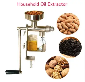 

Manual Oil Press Machine Household Oil Extractor Peanut Nuts Seeds Oil Press Machine