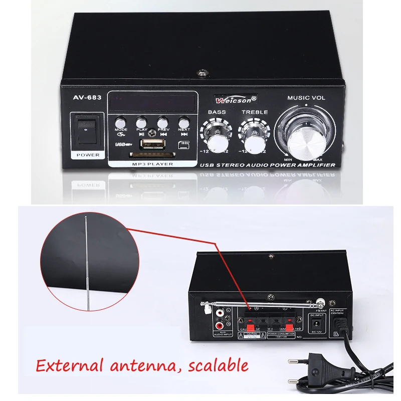 Car power amplifier card home theater 4