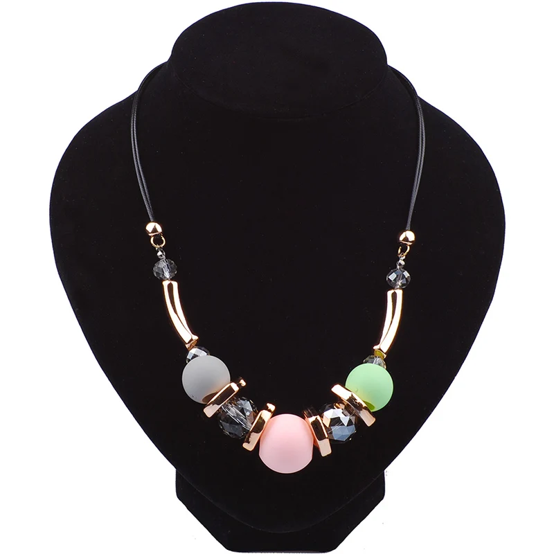 Bead Rubber Necklace Cord With Clasp Turkish Indian Nepal Ethnic