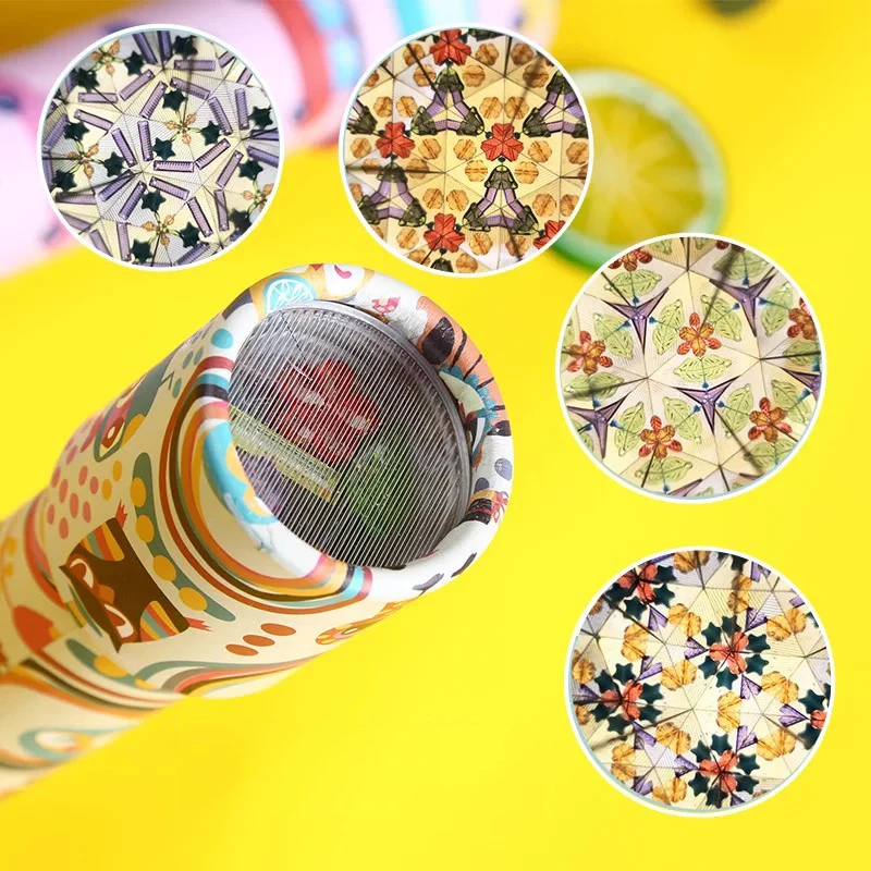 Magic Kaleidoscopes Toys Rotating Stretchable Colorful World Imaginative Classic Educational Toy for Children Kaleidoscope Gift