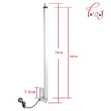10 мм/сек. многофункциональный линейный привод Двигатель dc12v24v36v 600 мм ход тяжелых 750N нагрузки мини-Электрический Линейный Tubular двигатель
