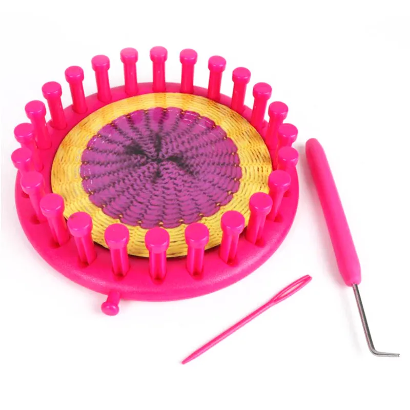 New Girls DIY Knitting Tools Set Children Scarf Weave Kit Weave Loom Craft Yarn Kit DIY Women Scarf Sweater Tools Accessories (3)
