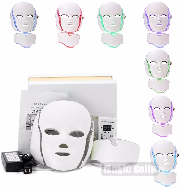 

2017 CE certification Facial 7-color PDT LED photon mask Reduce wrinkles and skin recovery