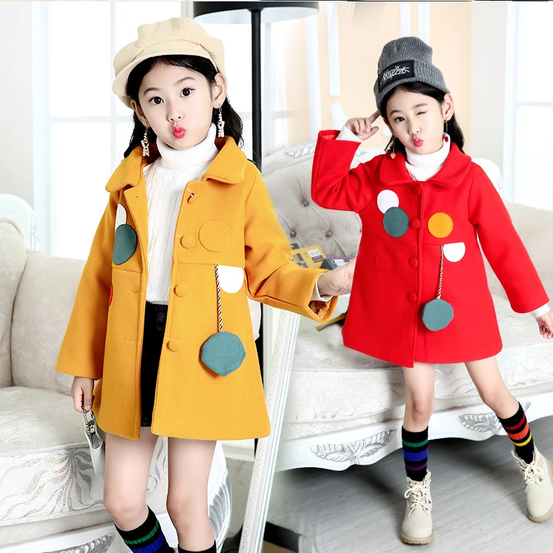 

New arrival Baby Girl Coats High quality fashion baby coat Autumn winter cotton Dot warm brand Lapel Parkas