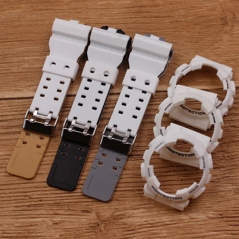 Watch Accessories For Casio GSHOCK GA-110 GA-100 GBA400 700 Two-color Multi-color Mixing Strap Men's Women's Watch Strap Watch Accessories For Casio GSHOCK GA-110 GA-100 GBA400 700 Two-color Multi-color Mixing Strap Men's Women's Watch Strap