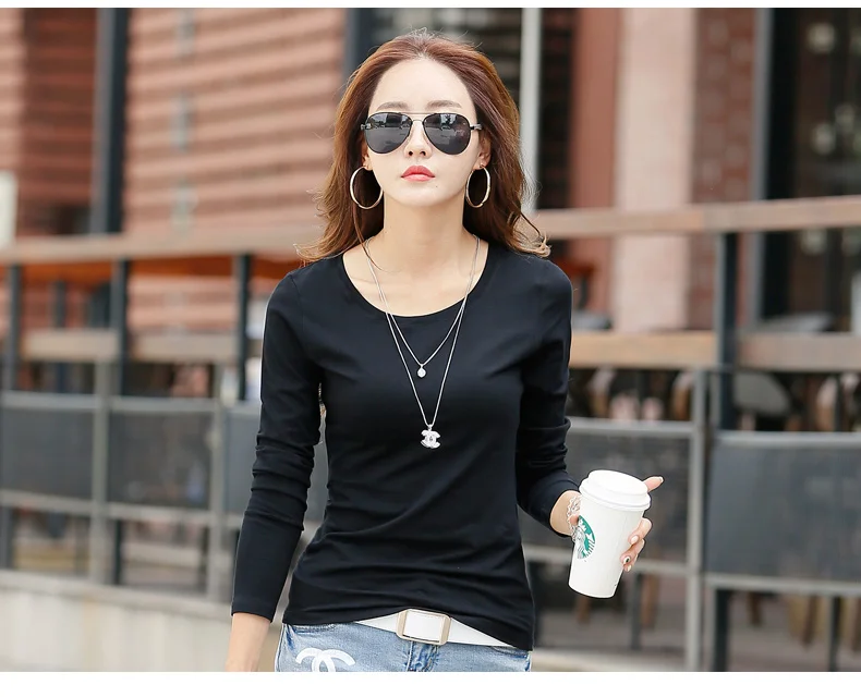 

The new 2018 loose cotton joker white T-shirt with short sleeves female students han edition ulzzang spring coat half sleeve Whi